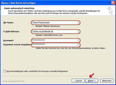 Outlook2007 POP3 web
