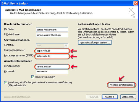Outlook2007 POP3 web