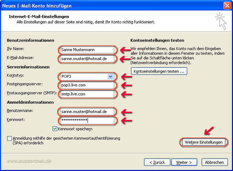 Outlook2007 POP3 hotmail