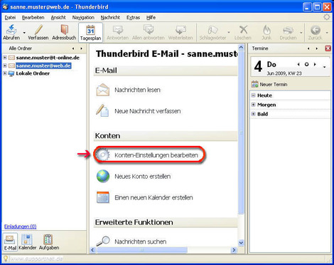 Thunderbird POP3 Web