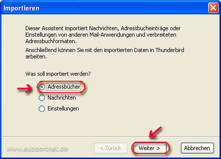 Thunderbird Import Kontakte 03