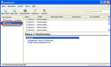 Thunderbird Import Kontakte 06