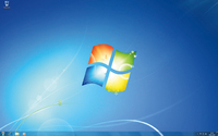 Screenshot Windows7 Leerer Desktop