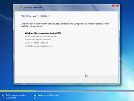 10 windows 7 installation