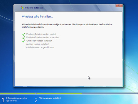 12 windows 7 installation