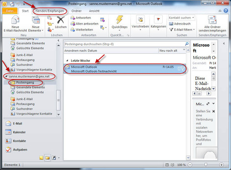 12 Outlook 2010 GMX E Mail Konten