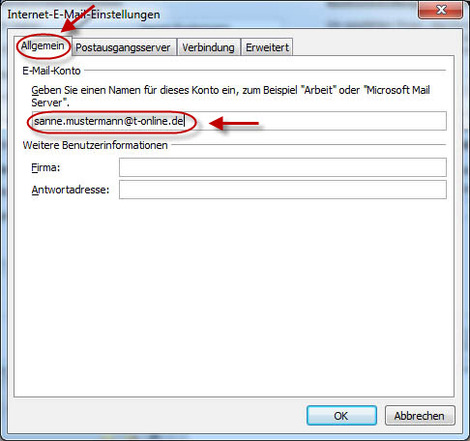 05 Outlook 2010 t online E Mail Konten