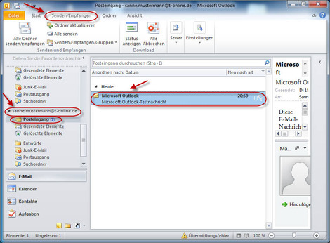 12 Outlook 2010 t online E Mail Konten