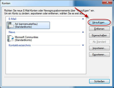 02 Windows Live Mail GMX E Mail Konten