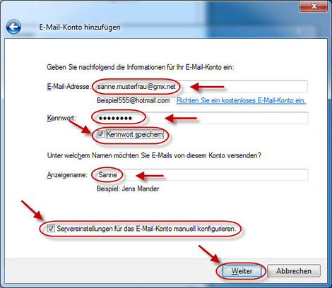 04 Windows Live Mail GMX E Mail Konten