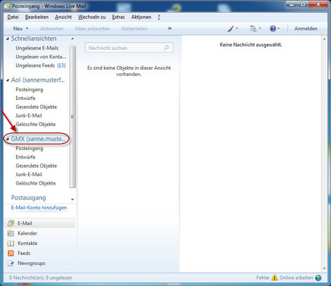 06 Windows Live Mail GMX E Mail Konten