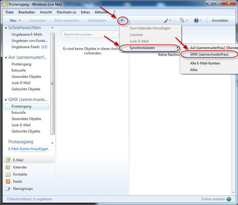 08 Windows Live Mail GMX E Mail Konten