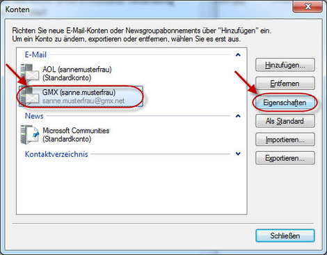 10 Windows Live Mail GMX E Mail Konten