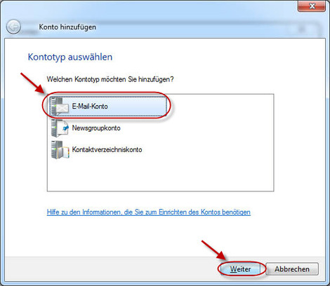 03 Windows Live Mail Arcor E Mail Konten