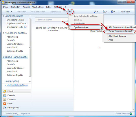 08 Windows Live Mail Yahoo E Mail Konten
