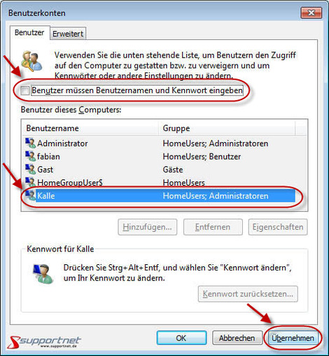 12 Windows 7 Benutzerkonten Einstellung eines Benutzers aendern