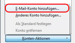 01 Thunderbird 3 IMAP E Mail Konto fuer Web de E Mail Konto hinzufuegen 470