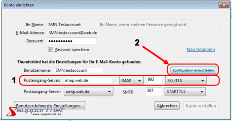 04 Thunderbird 3 IMAP E Mail Konto fuer Web de IMAP Einstellungen 04 Thunderbird 3 IMAP E Mail Konto fuer Web de IMAP Einstellungen