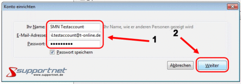 02 Thunderbird 3 IMAP E Mail Konto fuer T online Konto einrichten