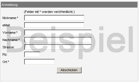 Anmeldung